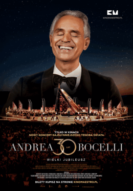 Rydułtowy Wydarzenie Koncert ANDREA BOCELLI. WIELKI JUBILEUSZ 30-lecia występów - retransmisja